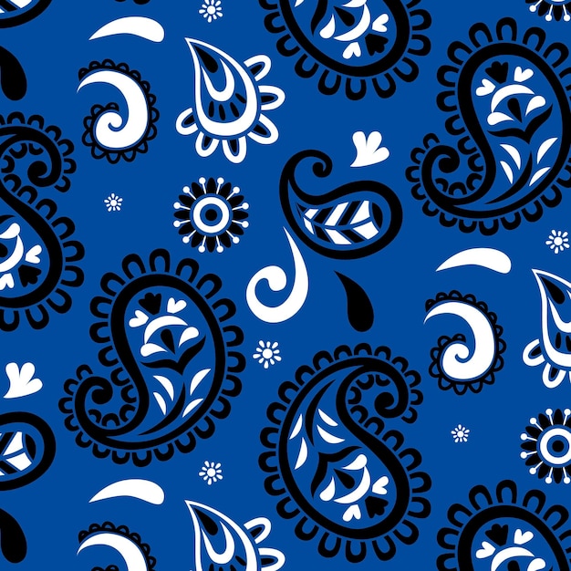 Vector gratuito patrón de paisley bandana