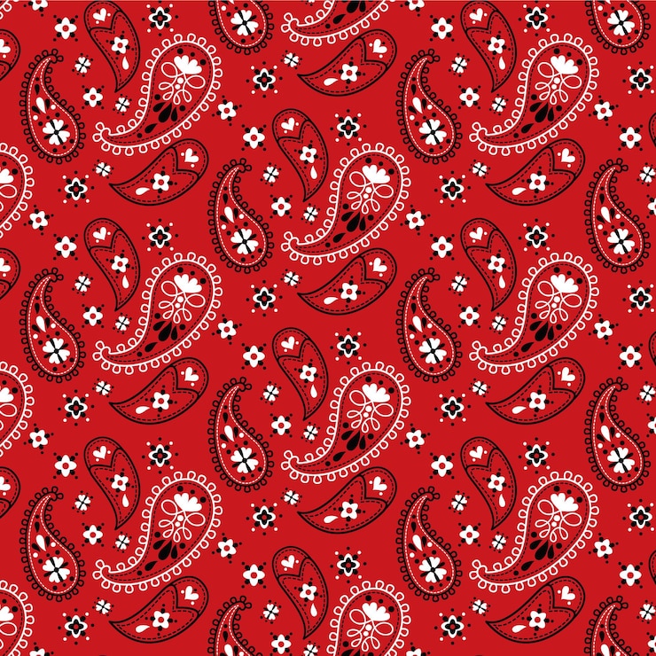 Vector gratuito patrón de paisley bandana