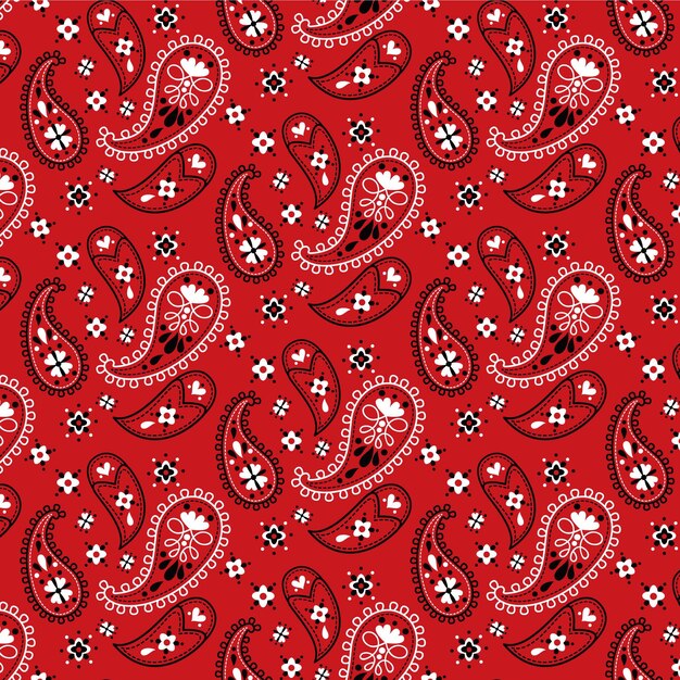 Patrón de paisley bandana