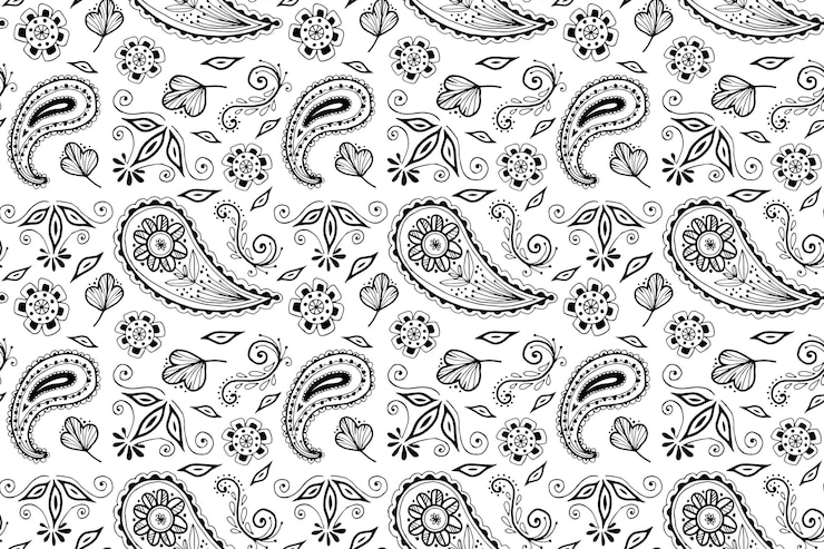 Vector gratuito patrón de paisley bandana