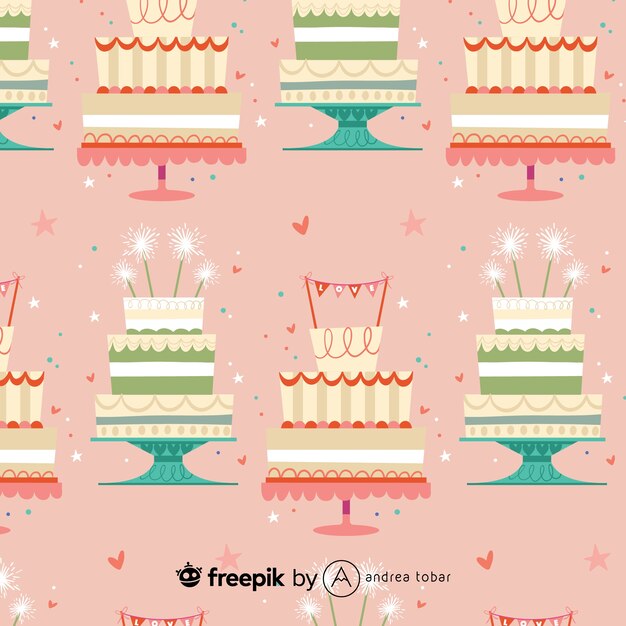 El patrón de los pasteles de boda