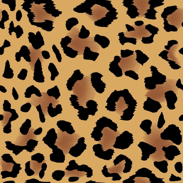 Vector gratuito patrón de piel de leopardo sin costuras para un fondo fresco