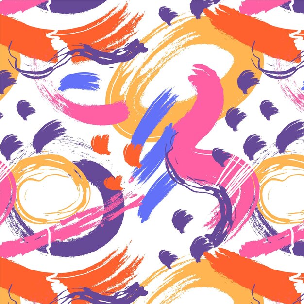 Patrón de pintura abstracta pintada a mano