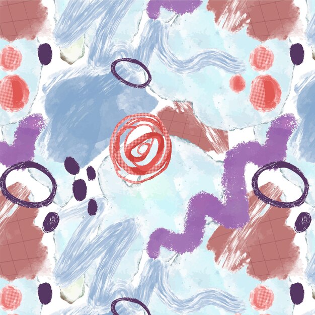 Patrón de pintura abstracta pintada a mano