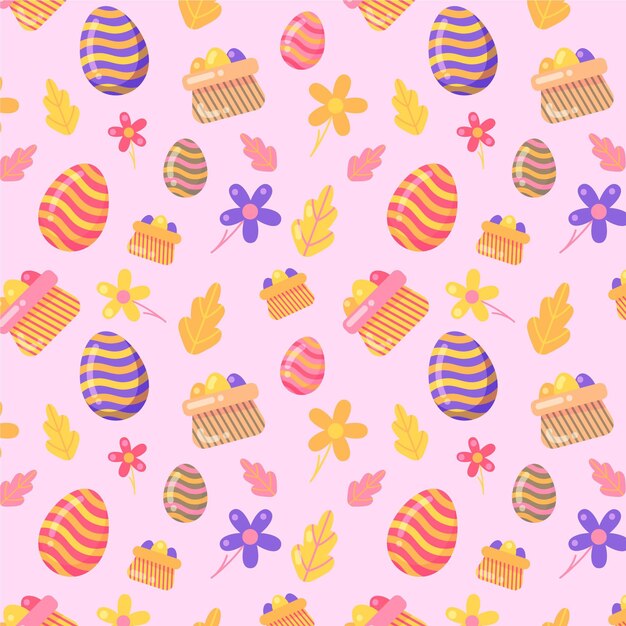 Patrón plano de pascua