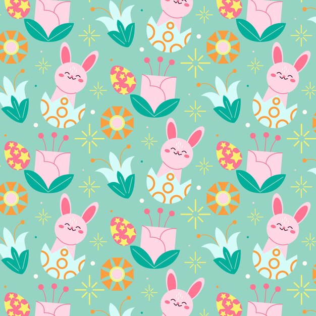 Patrón plano de pascua