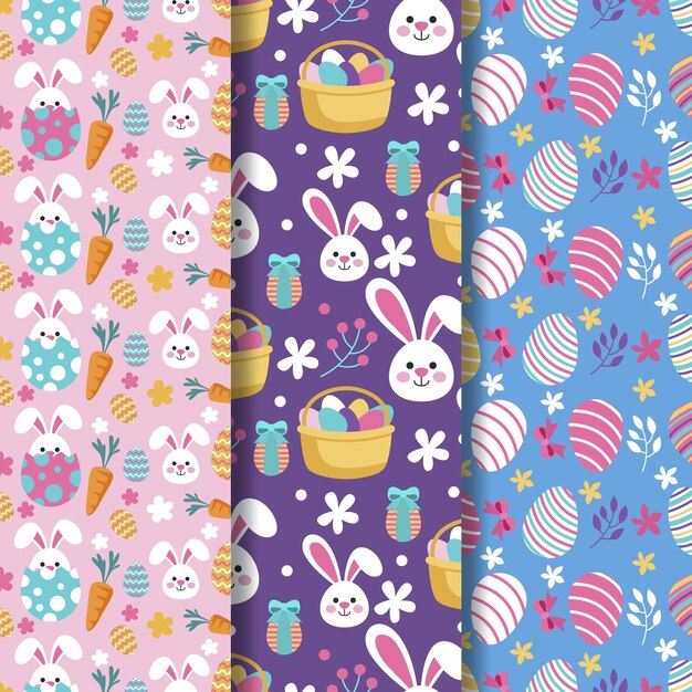 Patrón plano de pascua