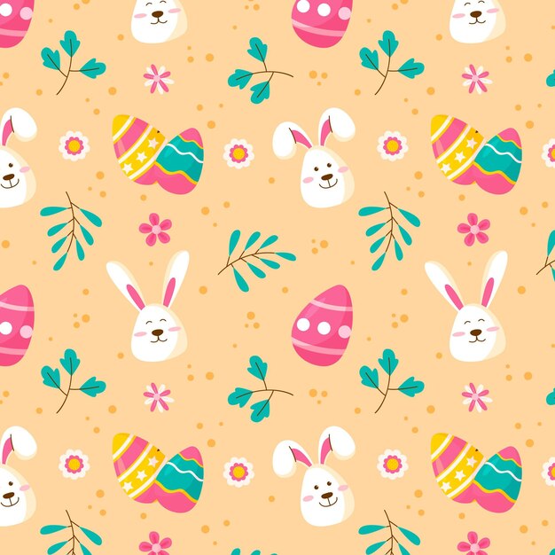 Patrón plano de pascua