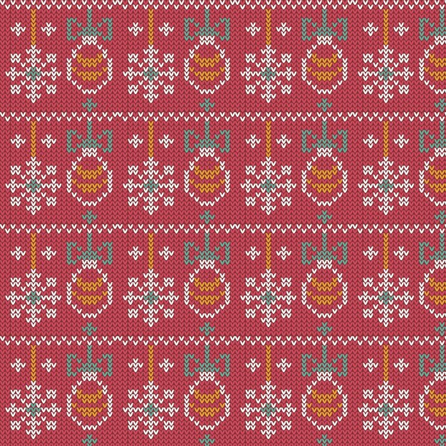 Patrón de punto de navidad