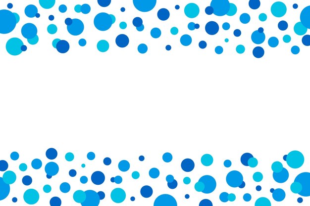 Patrón de puntos azules de diseño plano