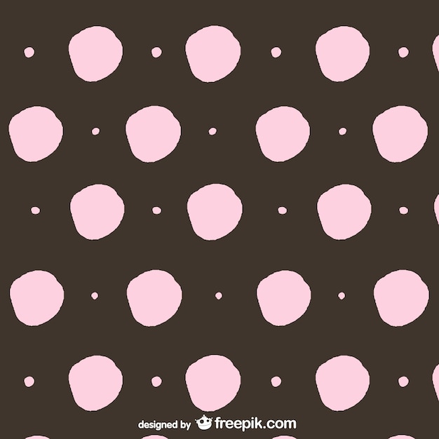Patrón de puntos de color rosa