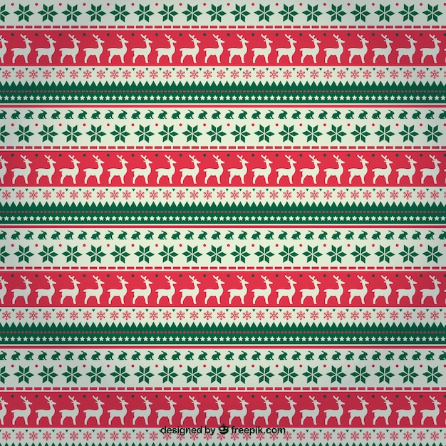 Patrón de renos navideños