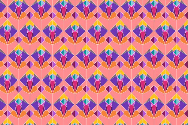 Patrón de renovación retro de diseño plano