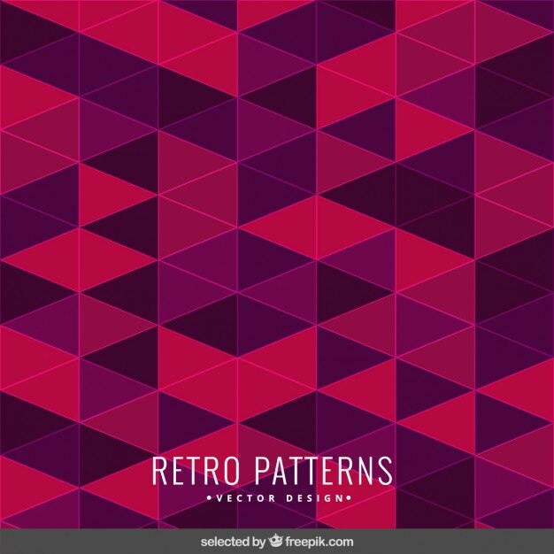 Patrón retro en tonos rosados