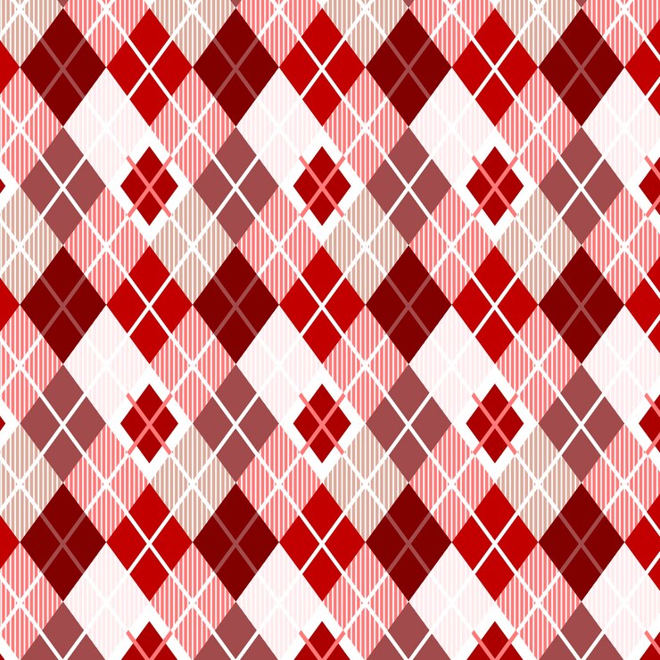 Vector gratuito patrón de rombos clásico de diseño plano
