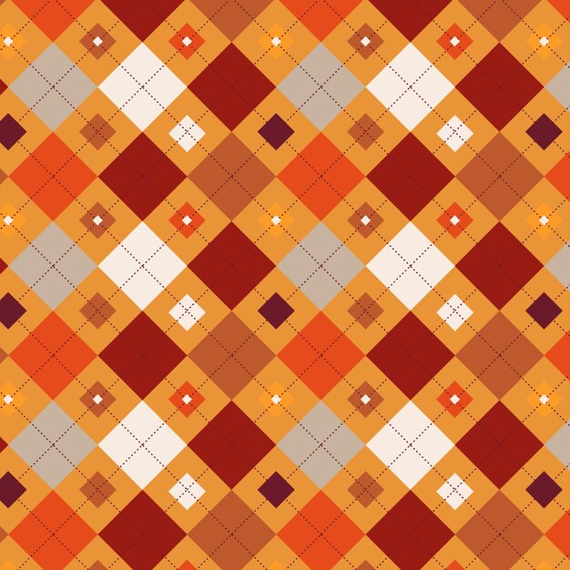 Patrón de rombos en forma de suéter de diseño plano