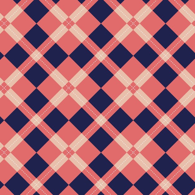 Patrón de rombos en forma de suéter de diseño plano