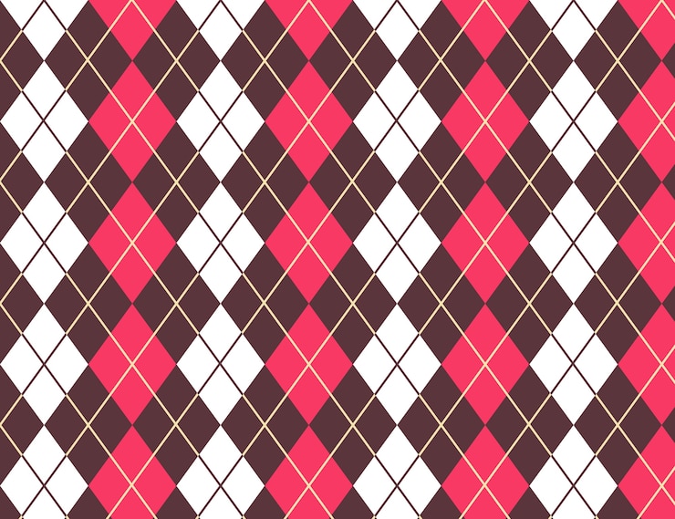 Vector gratuito patrón de rombos geométricos de diseño plano