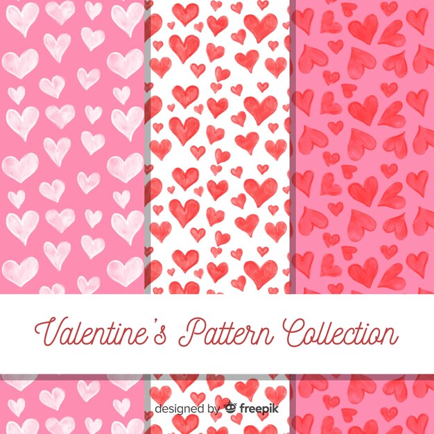 Patron para san valentin dibujado a mano