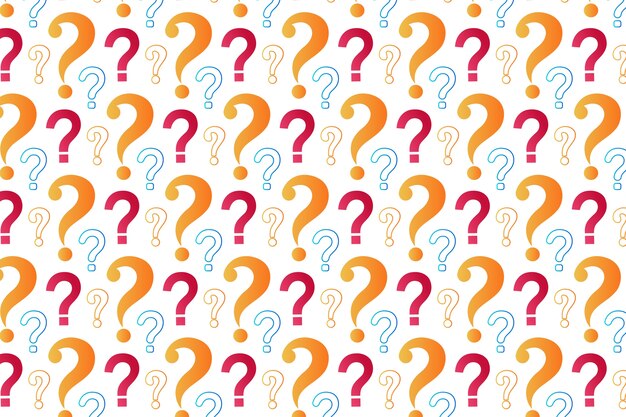 Patrón de signo de interrogación degradado