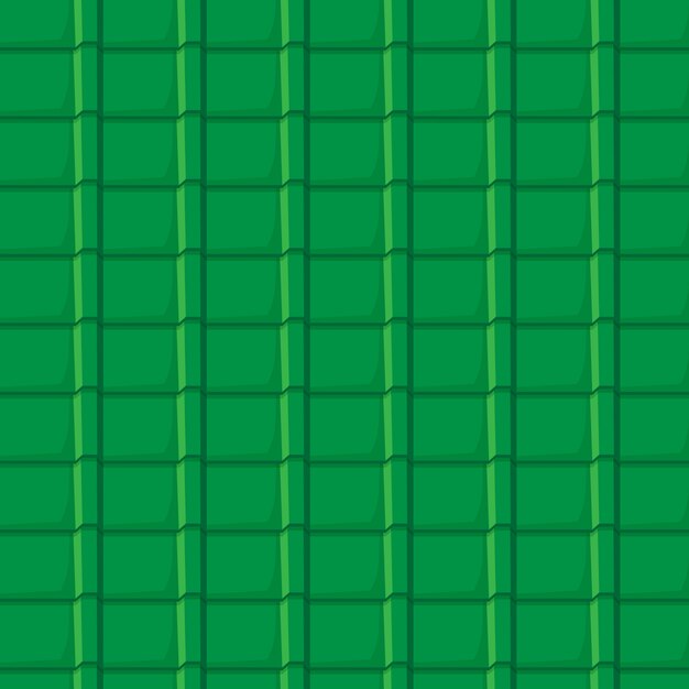 Patrón de teja de techo de diseño plano dibujado a mano