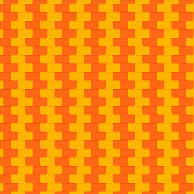 Patrón de teja de techo de diseño plano