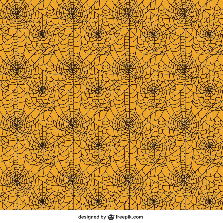 Vector gratuito patrón de telaraña en estilo abstracto