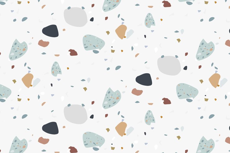 Vector gratuito patrón de terrazo colorido de diseño plano