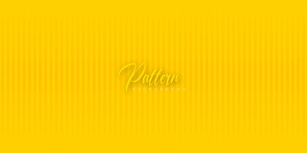 Patrón de tiras sin costuras verticales amarillo brillante simple Banner de fondo abstracto multipropósito