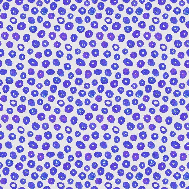 Patrón transparente dotty acuarela azul