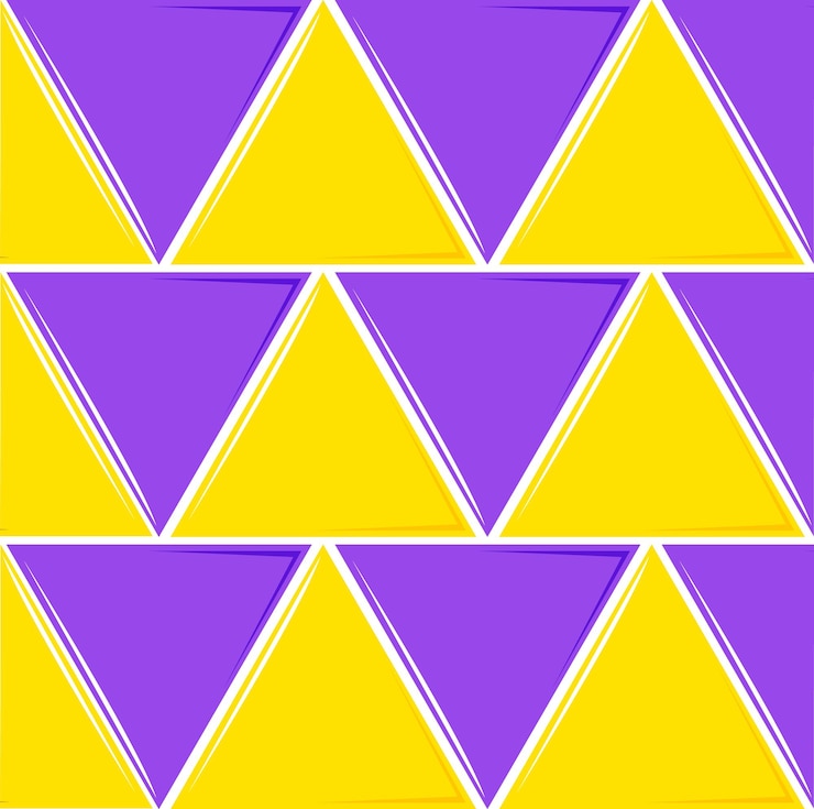 Vector gratuito patrón de triángulo geométrico colorido