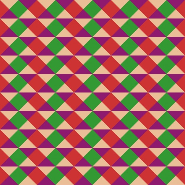 Patrón de triángulos de colores