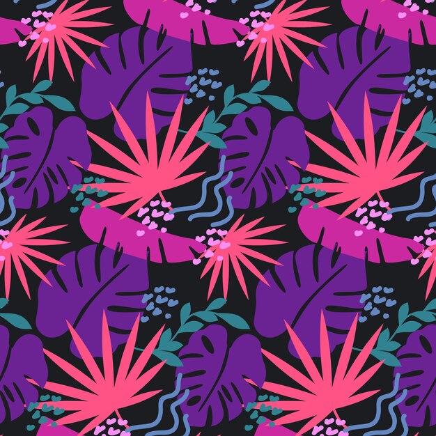 Patrón tropical de verano plano