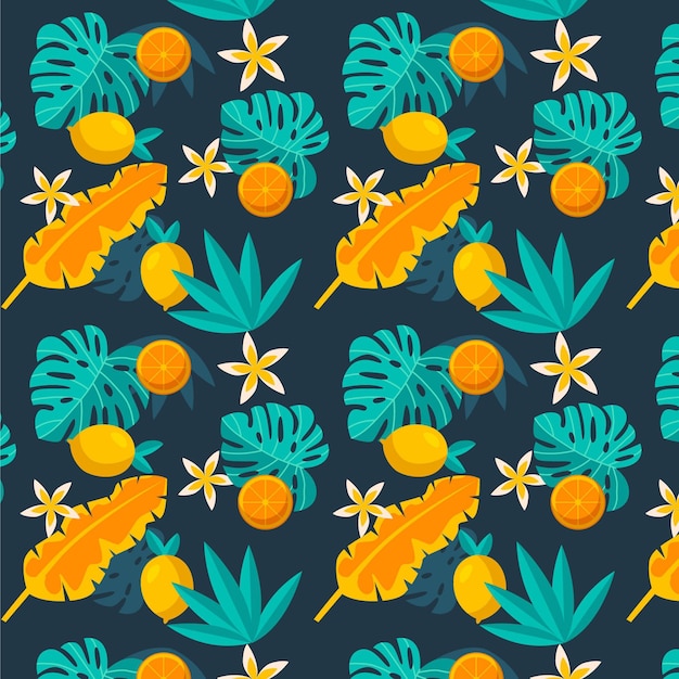 Patrón tropical de verano plano