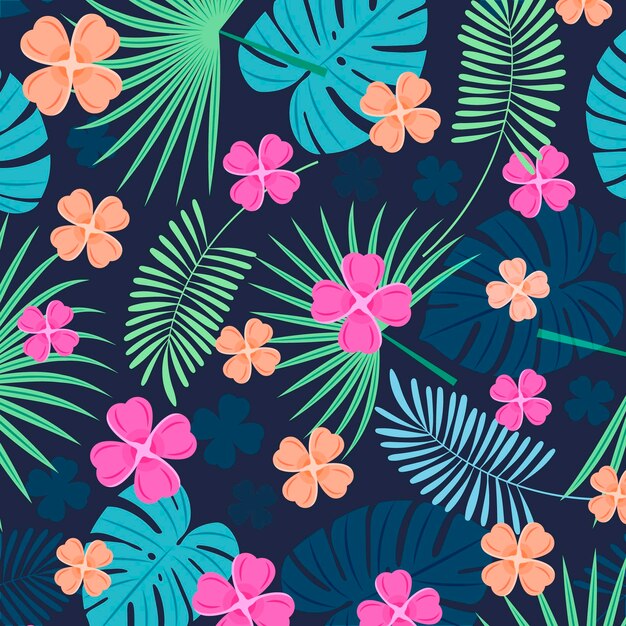 Patrón tropical de verano plano