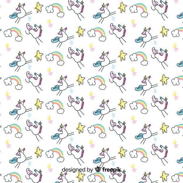 Patrón de unicornios