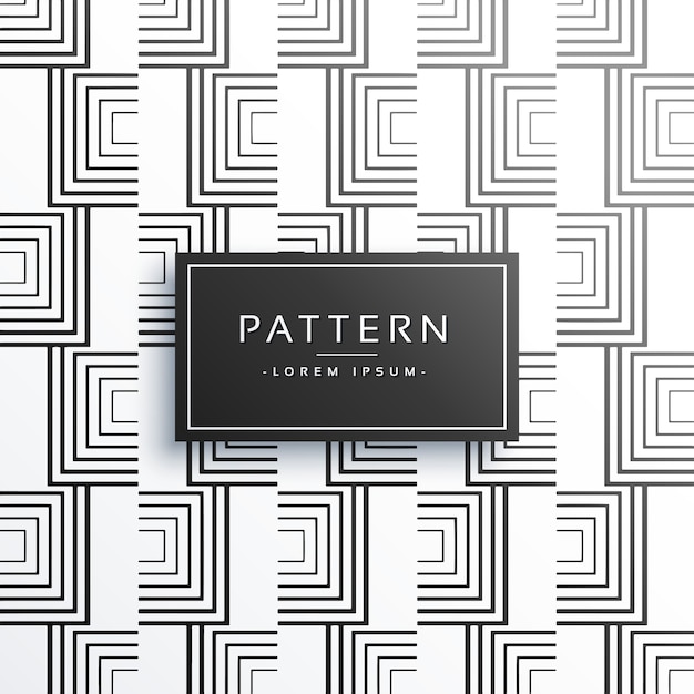 patrón de vector de línea geométrica creativa