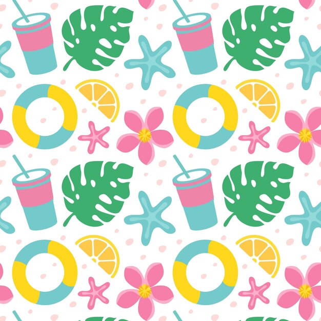 Patrón de verano plano