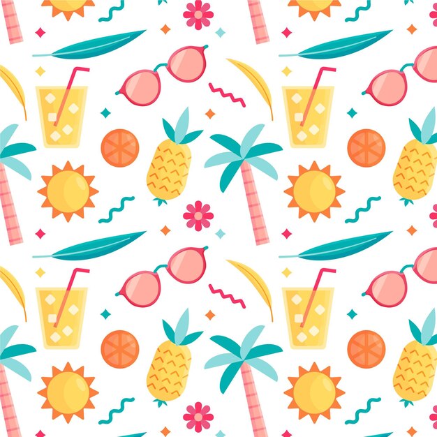 Patrón de verano plano