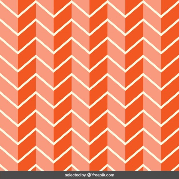 Patrón zigzag naranja