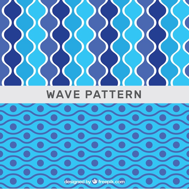 Vector gratuito patrones abstractos de olas