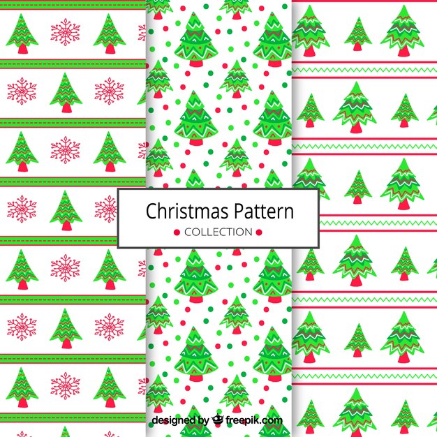 Patrones de árboles de Navidad
