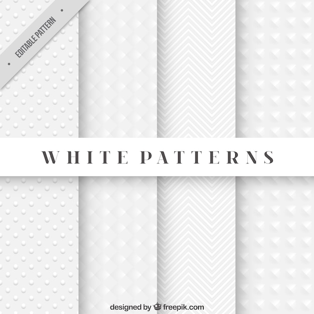 Patrones blancos abstractos
