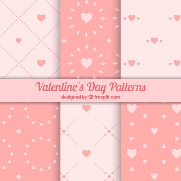 Patrones de corazones decorativos 