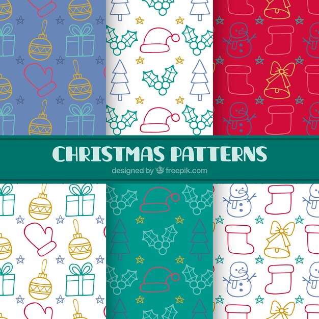 Patrones con dibujos de navidad 