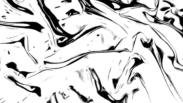 patrones fluidos de pincel de tinta negra y blanca