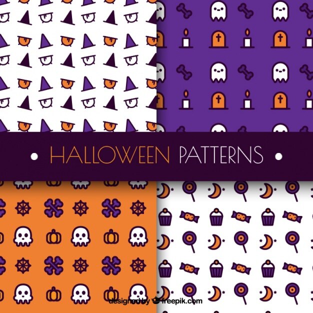 Patrones de halloween decorativos 