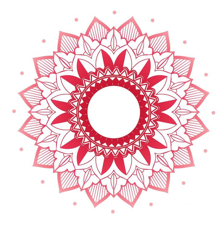 Vector gratuito patrones de mandala en aislados