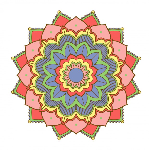 Patrones de mandala en blanco
