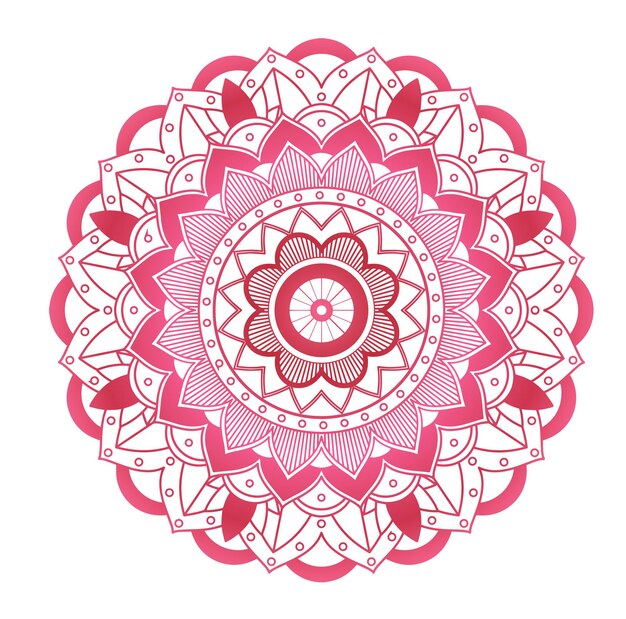 Patrones de mandala en un fondo aislado